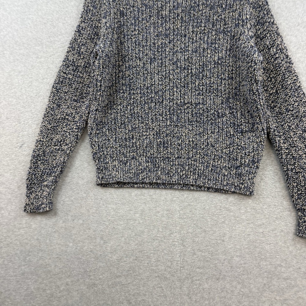 Wallace & Barnes Sweater‎ Mens L Blue Crewneck Pullover Knit Chunky J Crew Heavy - Picture 2 of 8